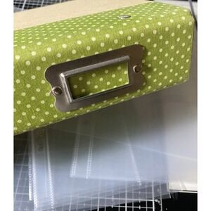 6x8 Mini Album- Echo Park Paper Co. Green Kraft With 10 Pack Refill Protectors